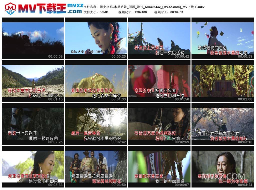 泽央卓玛-木里姑娘_国语_流行_MD403432